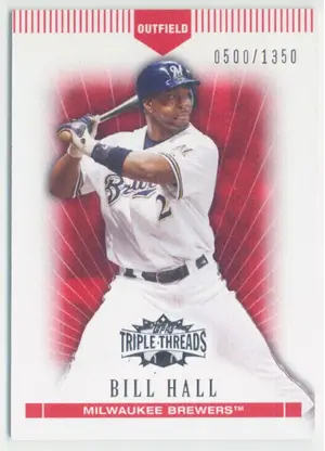 2007 Topps Triple Threads - Bill Hall #21 500/1350