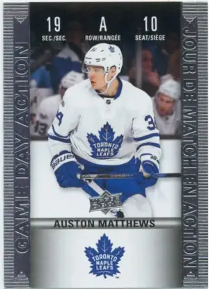 2019-20 TIM HORTONS - AUSTON MATTHEWS #HGD-10 GAME DAY ACTION