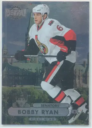 2013-14 FLEER SHOWCASE - BOBBY RYAN #MU-28 METAL UNIVERSE