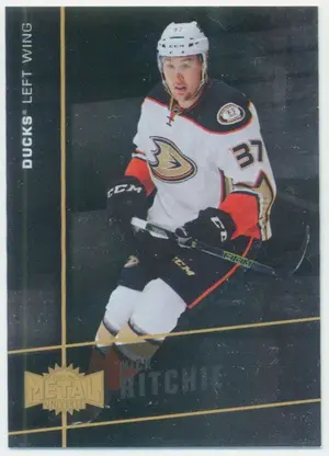 2015-16 FLEER SHOWCASE - NICK RITCHIE #MU-21 METAL UNIVERSE
