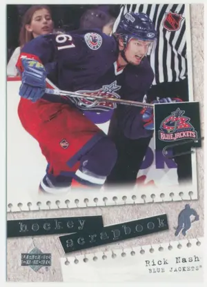2005-06 UPPER DECK - RICK NASH #HS10 HOCKEY SCRAPBOOK