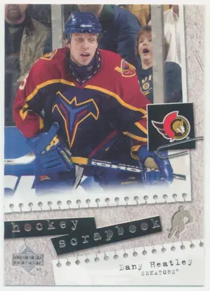 2005-06 UPPER DECK - DANY HEATLEY #HS15 HOCKEY SCRAPBOOK