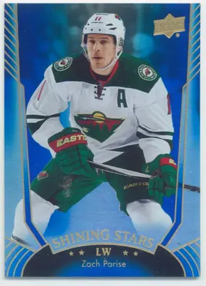2016-17 UPPER DECK - ZACH PARISE #SS-40 SHINING STARS ROYAL BLUE