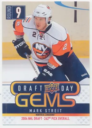 2009-10 UPPER DECK - MARK STREIT #GEM30 DRAFT DAY GEMS