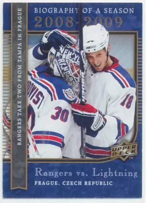 2008-09 UPPER DECK BIOGRAPHY OF A SEASON - RANGERS VS. LIGHTNING #BS6