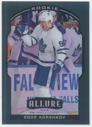2020-21 ALLURE - EGOR KORSHKOV #85 ROOKIE BLACK RAINBOW
