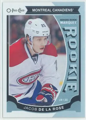 2015-16 O-PEE-CHEE - JACOB DE LA ROSE #509 MARQUEE ROOKIE