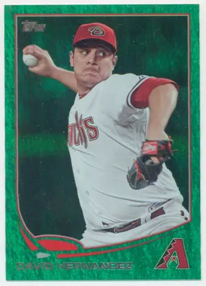 2013 Topps - David Hernandez #281 Emerald Foil Parallel