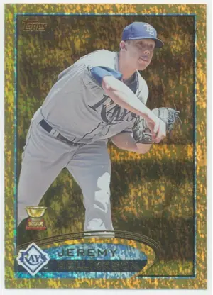 2012 Topps - Jeremy Hellickson #354 Gold Sparkle Parallel