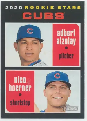 2020 Topps Heritage - Adbert Alzolay/Nico Hoerner #121 Rookie Stars