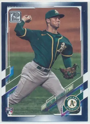 2021 Topps - Daulton Jefferies #656 Royal Blue Parallel