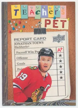 2023-24 UPPER DECK - JONATHAN TOEWS #TP-18 TEACHER'S PET