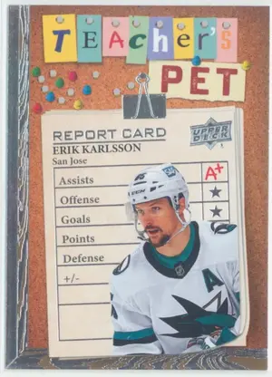2023-24 UPPER DECK - ERIK KARLSSON #TP-25 TEACHER'S PET