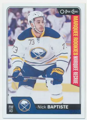 2016-17 O-PEE-CHEE - NICK BAPTISTE #708 MARQUEE ROOKIES