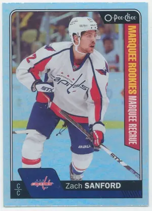 2016-17 O-PEE-CHEE - ZACH SANFORD #673 MARQUEE ROOKIES RAINBOW FOIL