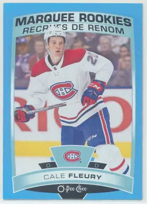 2019-20 O-PEE-CHEE - CALE FLEURY #636 MARQUEE ROOKIES BLUE