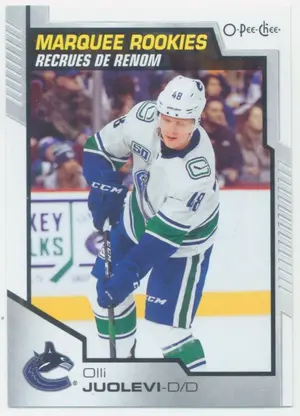 2020-21 O-PEE-CHEE - OLLI JUOLEVI #618 MARQUEE ROOKIES