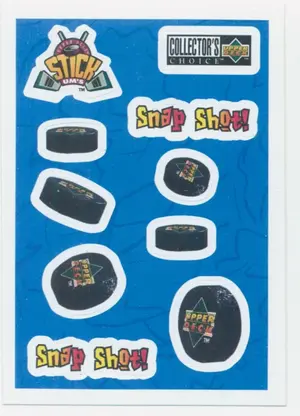 1996-97 COLLECTOR'S CHOICE - SNAP SHOT! #S28 STICK UMS