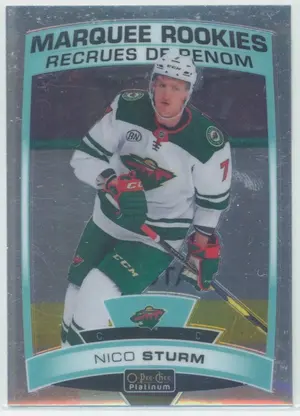 2019-20 O-PEE-CHEE PLATINUM - NICO STURM #163 MARQUEE ROOKIES