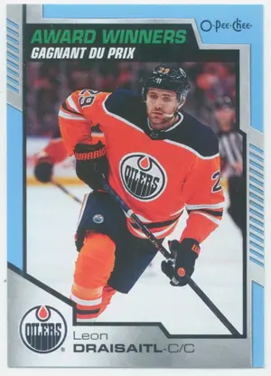2020-21 O-PEE-CHEE - LEON DRAISAITL #601 AWARD WINNERS BLUE