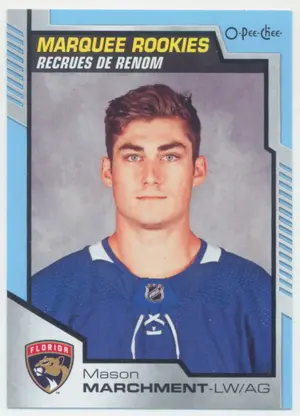2020-21 O-PEE-CHEE - MASON MARCHMENT #628 MARQUEE ROOKIES BLUE