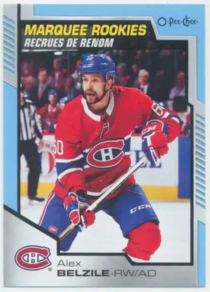 2020-21 O-PEE-CHEE - ALEX BELZILE #645 MARQUEE ROOKIES BLUE