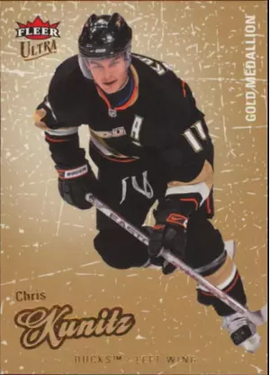 2008-09 FLEER ULTRA - CHRIS KUNITZ #107 GOLD MEDALLION