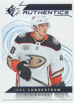 2018-19 SP - ISAC LUNDESTROM #113 ROOKIE AUTHENTICS BLUE