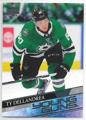 2020-21 Upper Deck #213 Ty Dellandrea RC (Young Guns)