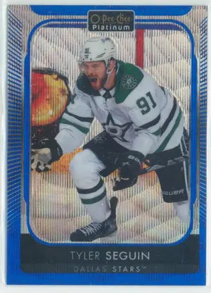2021-22 O-PEE-CHEE PLATINUM - TYLER SEGUIN #14 BLUE SURGE ⚠️