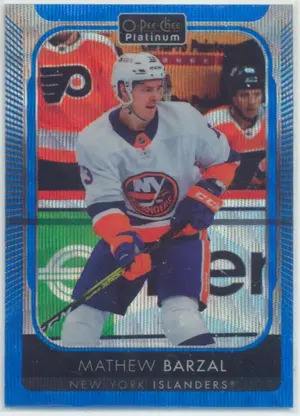 2021-22 O-PEE-CHEE PLATINUM - MATHEW BARZAL #187 BLUE SURGE