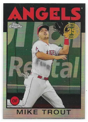 2021 Topps Chrome 1986 Topps #86BC-2 Mike Trout