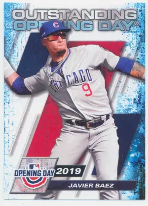 2021 Topps Opening Day - Javier Baez #OOD-3 Outstanding Opening Day