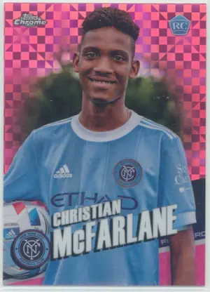 2022 Topps Chrome MLS - Christian McFarlane #189 Rookie Pink X-Fractor Parallel