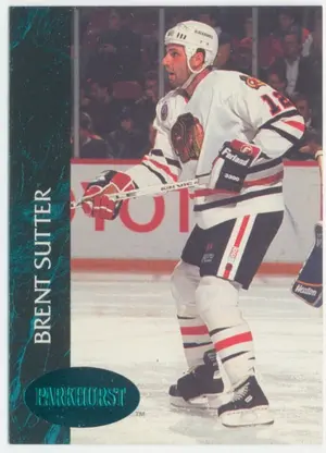 1992-93 PARKHURST - BRENT SUTTER #33 EMERALD ICE
