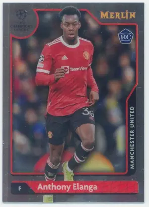 2021-22 Topps Merlin Collection Chrome UCL - Anthony Elanga #143 Rookie