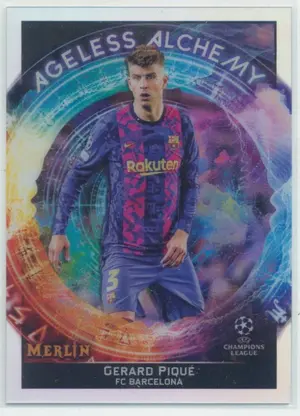 2021-22 Topps Merlin Collection Chrome UCL - Gerard Pique #AA-15 Ageless Alchemy