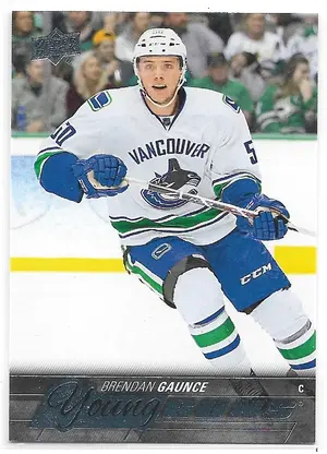 2015-16 Upper Deck #481 Brendan Gaunce RC (Young Guns)