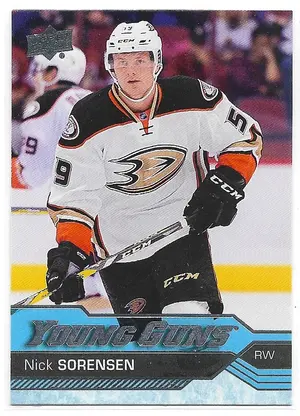 2016-17 Upper Deck #203 Nick Sorensen RC (Young Guns)