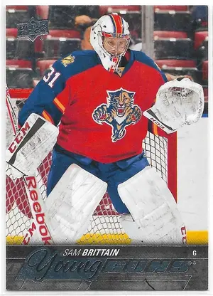 2015-16 Upper Deck #494 Sam Brittain RC (Young Guns)