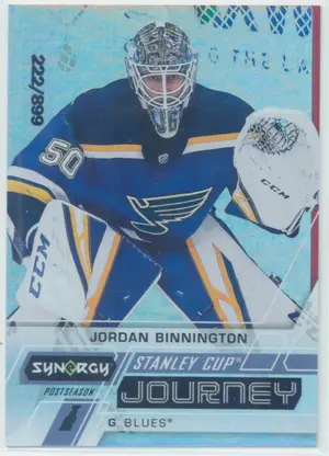 2020-21 SYNERGY - JORDAN BINNINGTON #CJ-JB STANLEY CUP JOURNEY POSTSEASON VARIATION 222/899