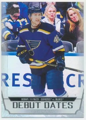 2022-23 UPPER DECK - SCOTT PERUNOVICH #DD-17 DEBUT DATES