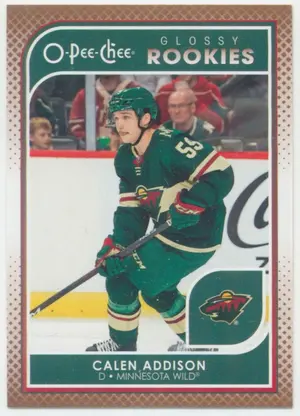 2021-22 UPPER DECK - CALEN ADDISON #R-17 O-PEE-CHEE GLOSSY ROOKIES BRONZE