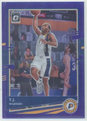 2020-21 Panini Donruss Optic - T.J. Warren #24 Purple Prizm Parallel