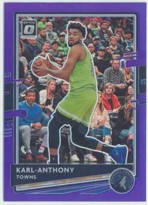 2020-21 Panini Donruss Optic - Karl-Anthony Towns #79 Purple Prizm Parallel