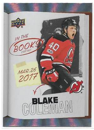 2024-25 Tim Hortons In The Books #ITB-11 Blake Coleman