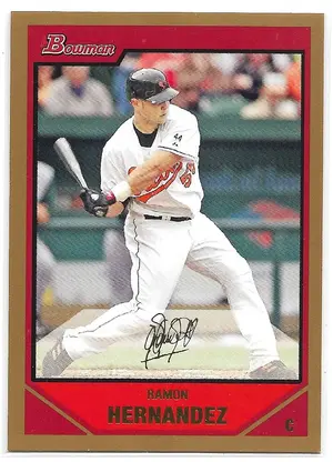 2007 Bowman Gold #191 Ramon Hernandez