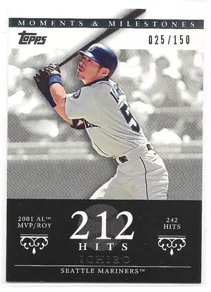 2007 Topps Moments & Milestones #6 Ichiro Suzuki (025/150)