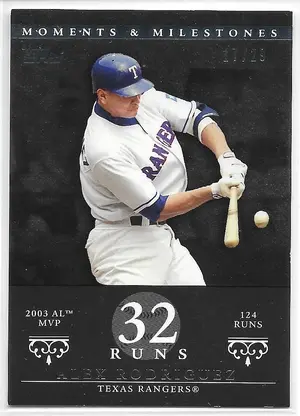 2007 Topps Moments & Milestones Black #30 Alex Rodriguez (17/29)