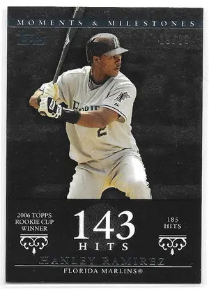 2007 Topps Moments & Milestones Black #72 Hanley Ramirez (19/29)